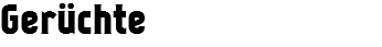 Gerüchte